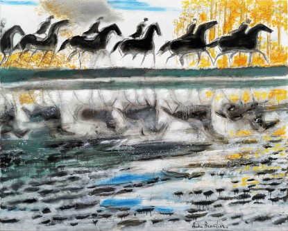 André Brasilier, Reflets dans l'eau, 2019