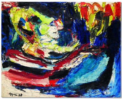 Karel Appel, Head on the Sea, 1958