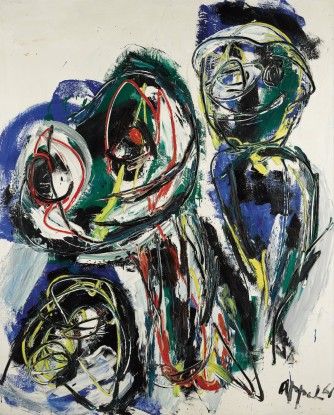 Karel Appel, Little Mushroom Men, 1961