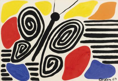 Alexander Calder, Black butterfly, 1969