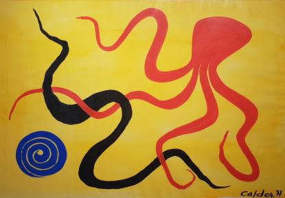 Alexander Calder, Red Octopus, 1971