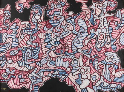 Jean Dubuffet, Passe cortège (La Procession), 1965