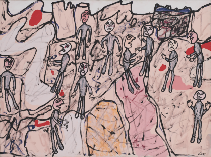 Jean Dubuffet, Lieu de pélerinage, 1975